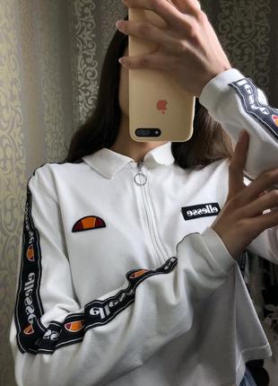 Лонгслів ellesse, лонг ellesse, укорочений лонгслів ellesse, кроп топ ellesse, укорочений світшот ellesse4 фото