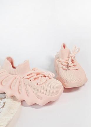 Дитячі літні кросівки хінкалі рожеві для дівчинки3 фото