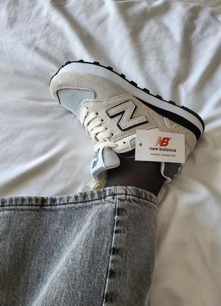 👟 кроссовки new balance 574&nbsp;beige        / наложка bs👟5 фото