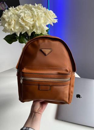 Сумка  prada re-nylon small backpack brown3 фото