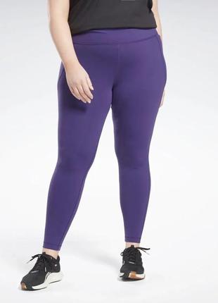 Легінси reebok lux (plus size) - dark orchid