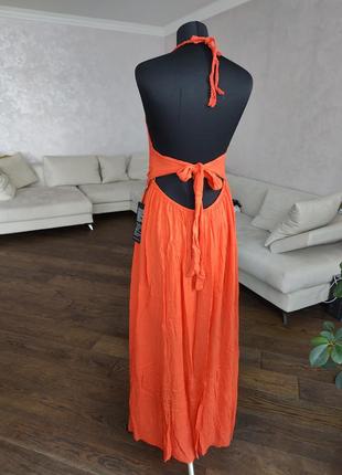 Довга вогняна 🔥 сукня сарафан з вишивкою2 фото