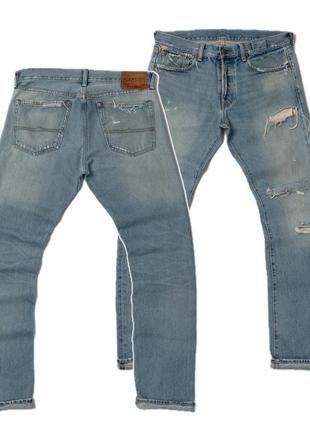 Denim &amp; supply ralph lauren blue distressed denim jeans&nbsp;&nbsp;мужские джинсы