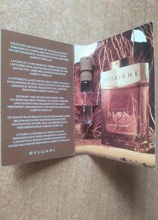 Парфюм мужской bvlgari man terrae essence 1.5ml