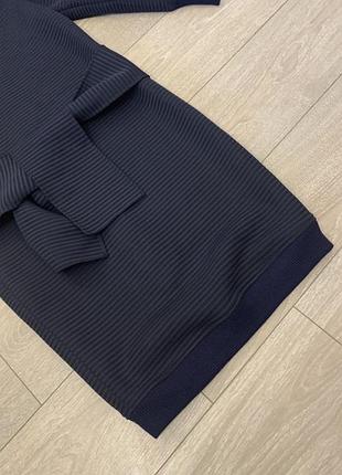 Купити сукню на осінь тепла міді синя з рукавами нова asos6 фото
