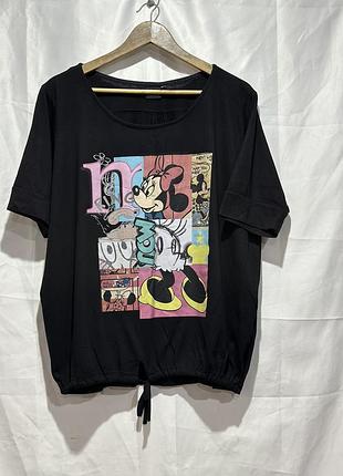 Футболка блуза блузка принт minnie mouse