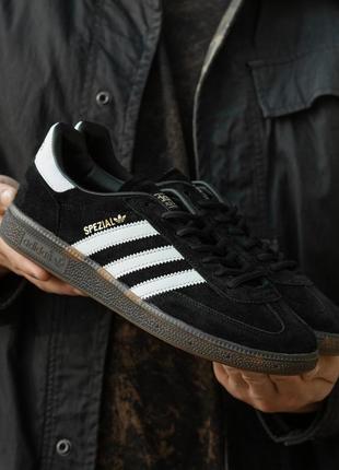 Мужские кроссовки adidas spezial black white 41-42-43-44-45
