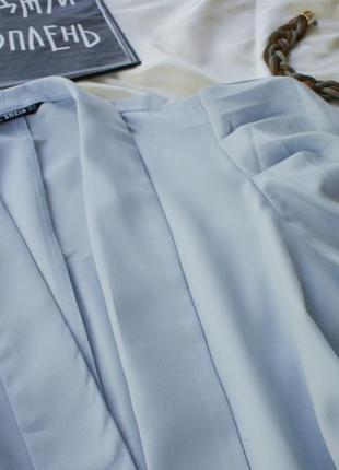Актуальный блейзер пиджак легкий в голубом оттенке6 фото