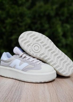 New balance ct302 бежевая белая n2 фото