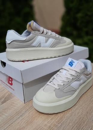 New balance ct302 бежевая белая n4 фото