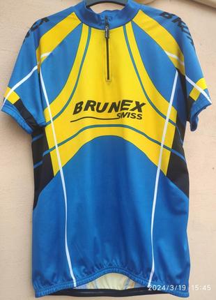 Велофутболка brunex xl, велокофта, джерсі, вело футболка1 фото