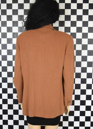 Жакет пиджак кемэл шерстяной фирменный широкие плечи винтажный трендовый guy laroshe3 фото