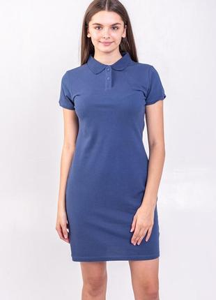Синя (джинс) сукня поло standart