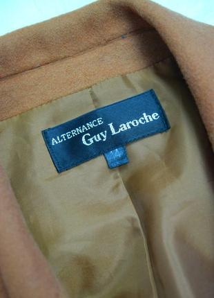 Жакет пиджак кемэл шерстяной фирменный широкие плечи винтажный трендовый guy laroshe5 фото