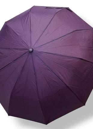 Зонтик женский на 10 спиц ,полуавтомат,однотонный- снаружи,города- внутри купола,toprain8 фото