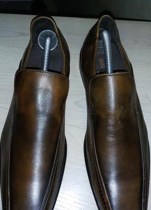 Новые кожаные туфли без шнурков бренда marks&amp;spencer размер 44-441&lt;unk&gt; 2 (43 1/2 eur,10 Парк)