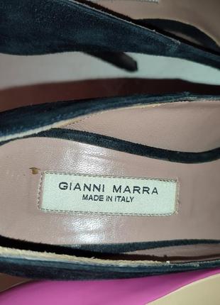 Итальянские туфли с стразами на каблуках из натуральной замши6 фото