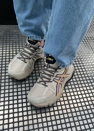 Asics gel-kahana 8 beige/gold/black8 фото