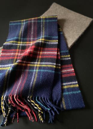 ❗️розпродаж. красивий шарф у клітинку з вовни.