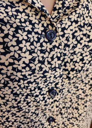 Фирменная bonmarche новая легкая яркая летняя блуза в мелкий цветочный принт, размер 4-5 хл7 фото