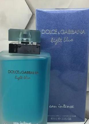 Dolce & gabbana light blue eau intense  женский аромат дольче габана лайт блю інтенс