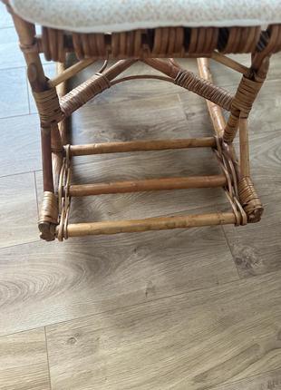 Крісло-качалка з лози плетене дитяче4 фото