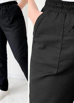 Женские брюки из льна3 фото