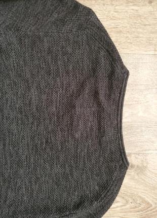 Пуловер свитер темно-серый,мокрый асфальт,графит8 фото