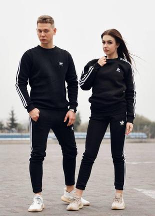 Cпортивный костюм adidas унисекс качественный мужской и женский костюм весенний1 фото