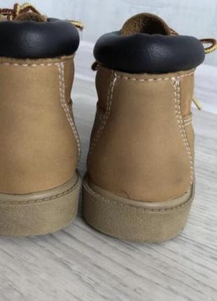 Кожаные ботинки timeberland (оригинал) демисезонные ботинки, демиседная обувь.7 фото