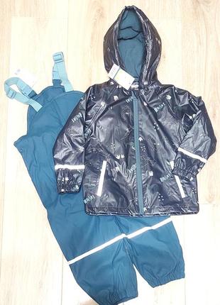 Яскравий, теплий костюм дощовик, грязепруф lupilu