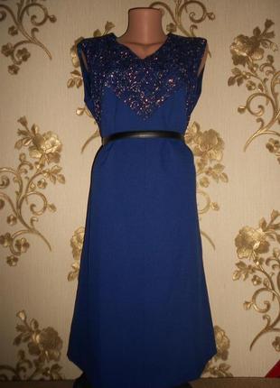 Вінтажна сукня - довжина міді р 52-50