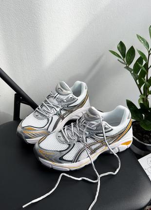 Кроссовки asics горизонтально 2160 'pure silver yellow'1 фото