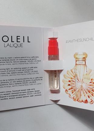 Женская парфюмированная вода пробник lalique soleil lalique3 фото