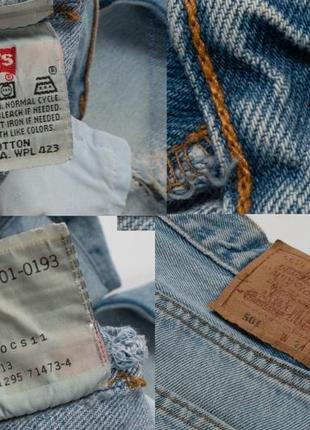 Levis 501 vintage blue jeans&nbsp;(1995)человечи джинсы10 фото