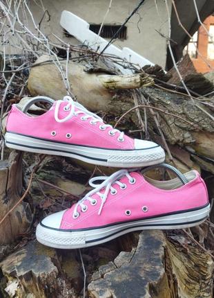 27-27,5 см конверси рожеві кеди converse оригінал1 фото