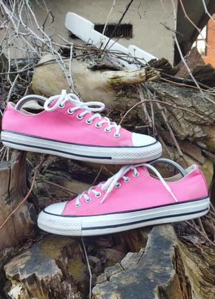 27-27,5 см конверси рожеві кеди converse оригінал3 фото