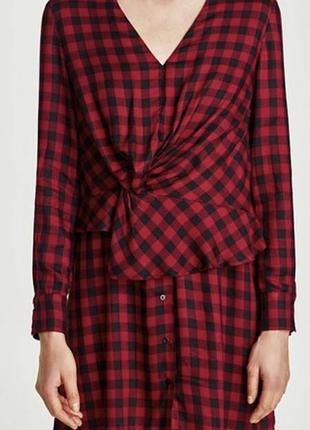 Платье в клеточку zara