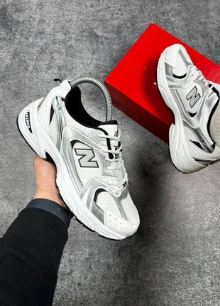 Оригинальные унисекс кроссовки new balance 530 white black 36-44р.