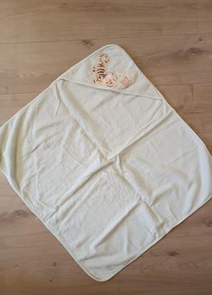 Уголок для купания/ детское полотенце с уголком/ капюшоном