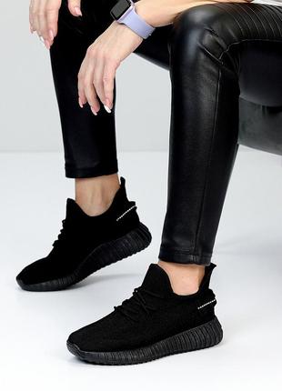 Высокие комфортные летние черные кроссовки текстиль в ассортименте4 фото