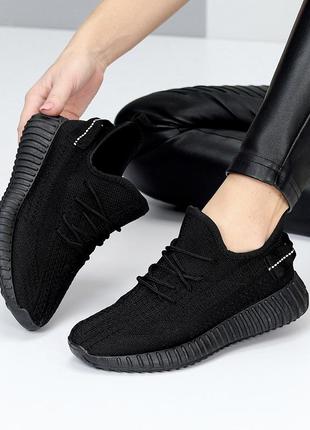 Високі комфортні літні чорні кросівки текстиль в асортименті