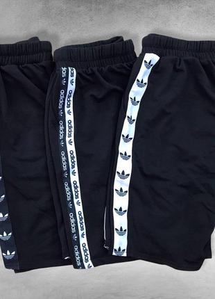 Спортивные шорты kappa с лампасами мужские, каппа черные6 фото
