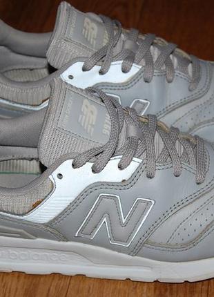 Кожаные рефлективные кроссовки 42 р new balance 997 н4 фото