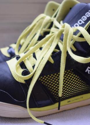Кожаные высокие кеды кроссовки кросовки сникеры reebok 3d ultralite lesmills р. 44,5 28,5 см