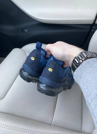 Кросівки жіночі / чоловічі сині nike vapormax plus obsidian2 фото