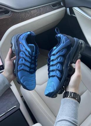 Кросівки жіночі / чоловічі сині nike vapormax plus obsidian6 фото