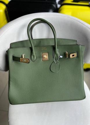 Шкіряна сумка в стилі hermes birkin 30