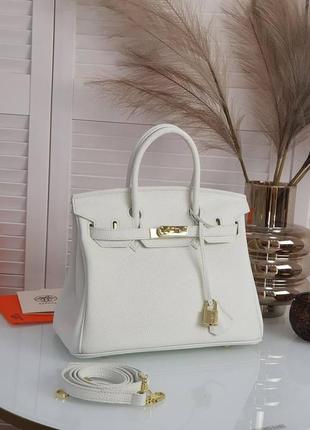 Шкіряна сумка в стилі hermes birkin 30