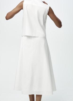 Поплиновое платье-рубашка zw collection с узлом3 фото